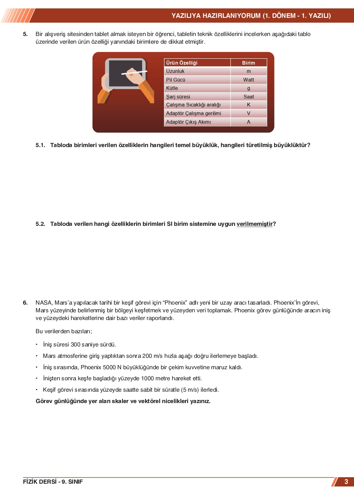 Mebi Yazılı Hazırlık Örnek Soruları